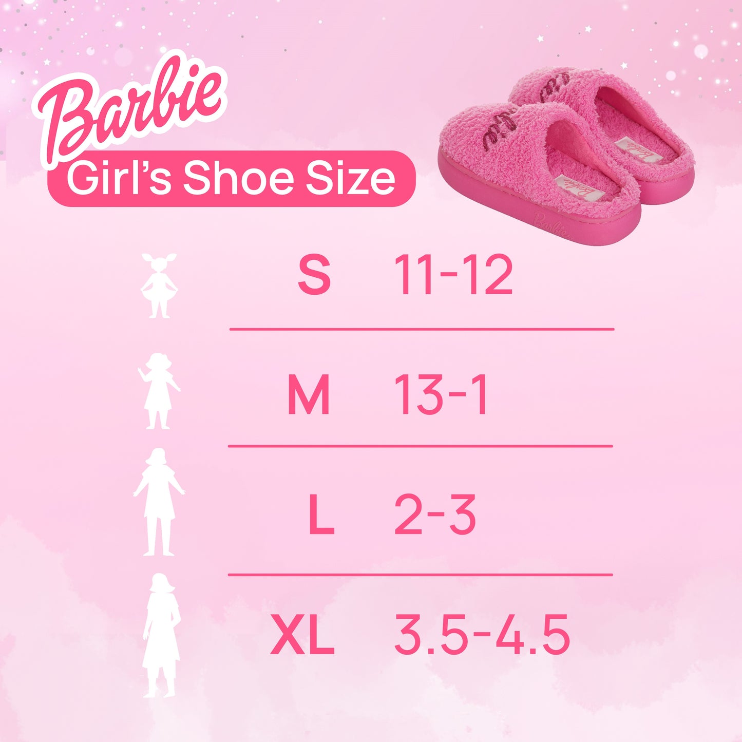 Barbie Fuzzy House Slip-On Slippers for Girls