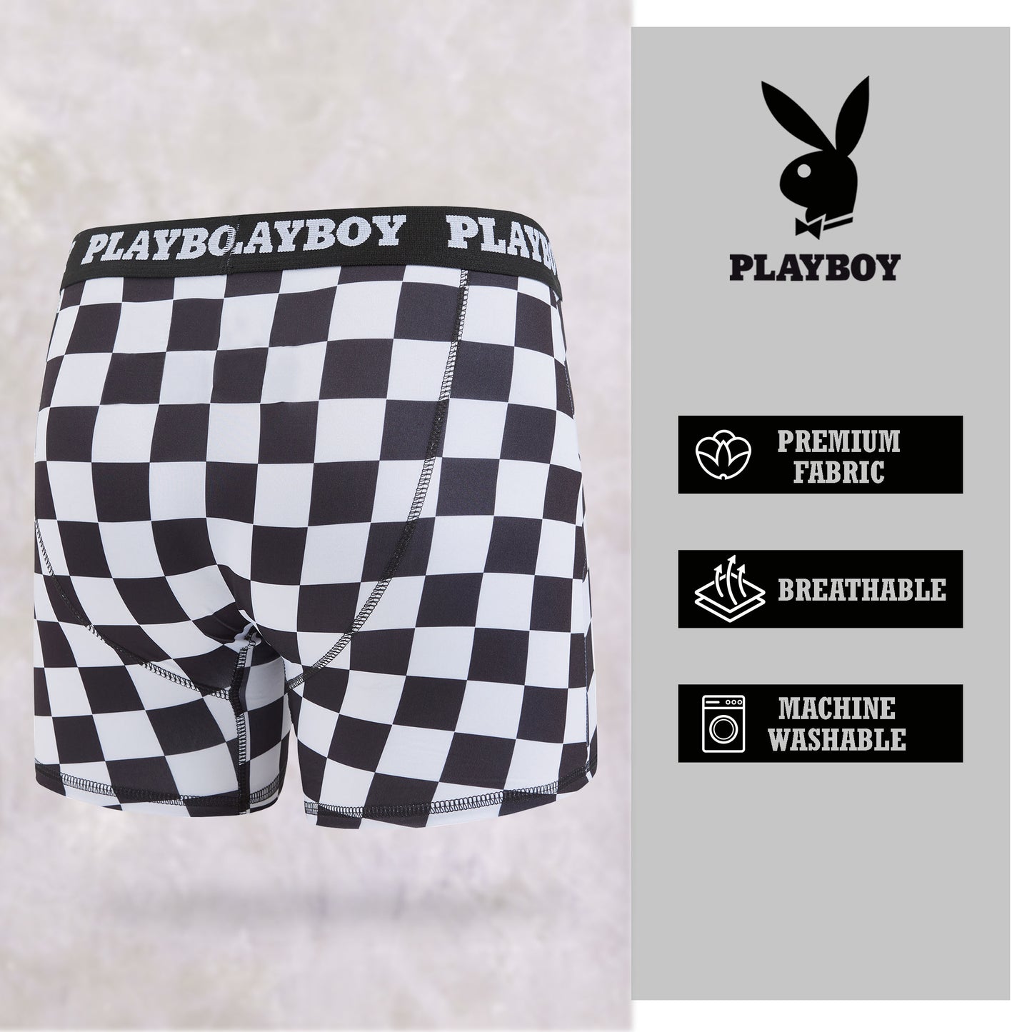 Playboy Men's Funny Boxer Briefs