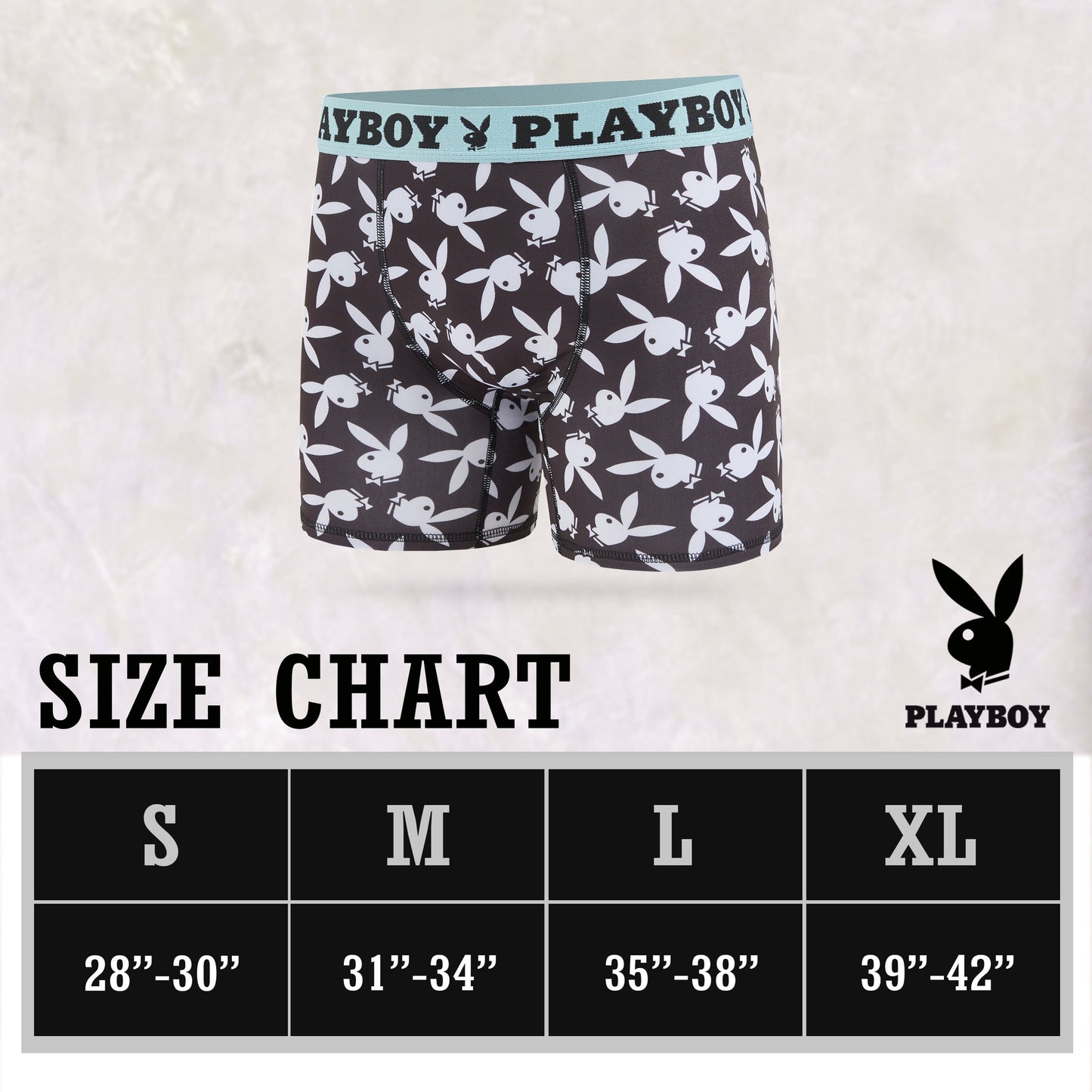 Playboy Men's Funny Boxer Briefs