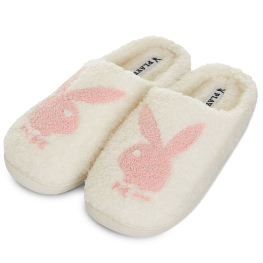 Playboy Fuzzy House Slip-On Slippers for Women