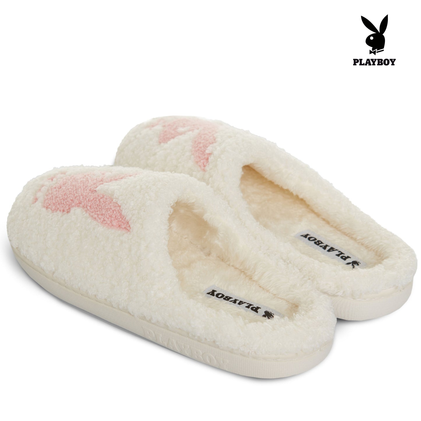 Playboy Fuzzy House Slip-On Slippers for Women