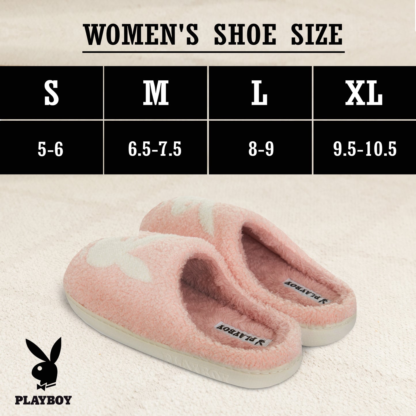 Playboy Fuzzy House Slip-On Slippers for Women